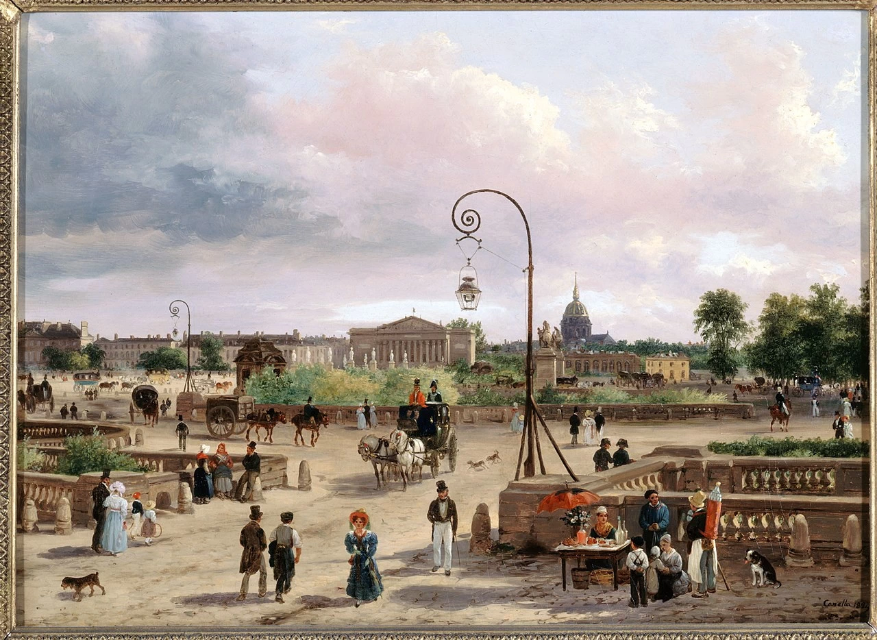 Veduta di Place Louis XVI (l'odierna Place de la Concorde) - Musee de la Ville de Paris, Musee Carnavalet